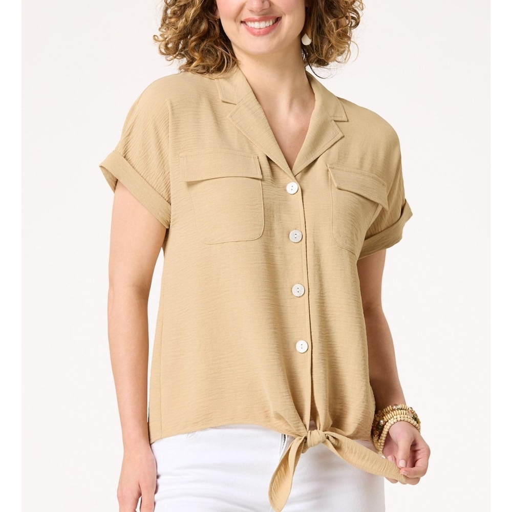 Women's Tie Front Top